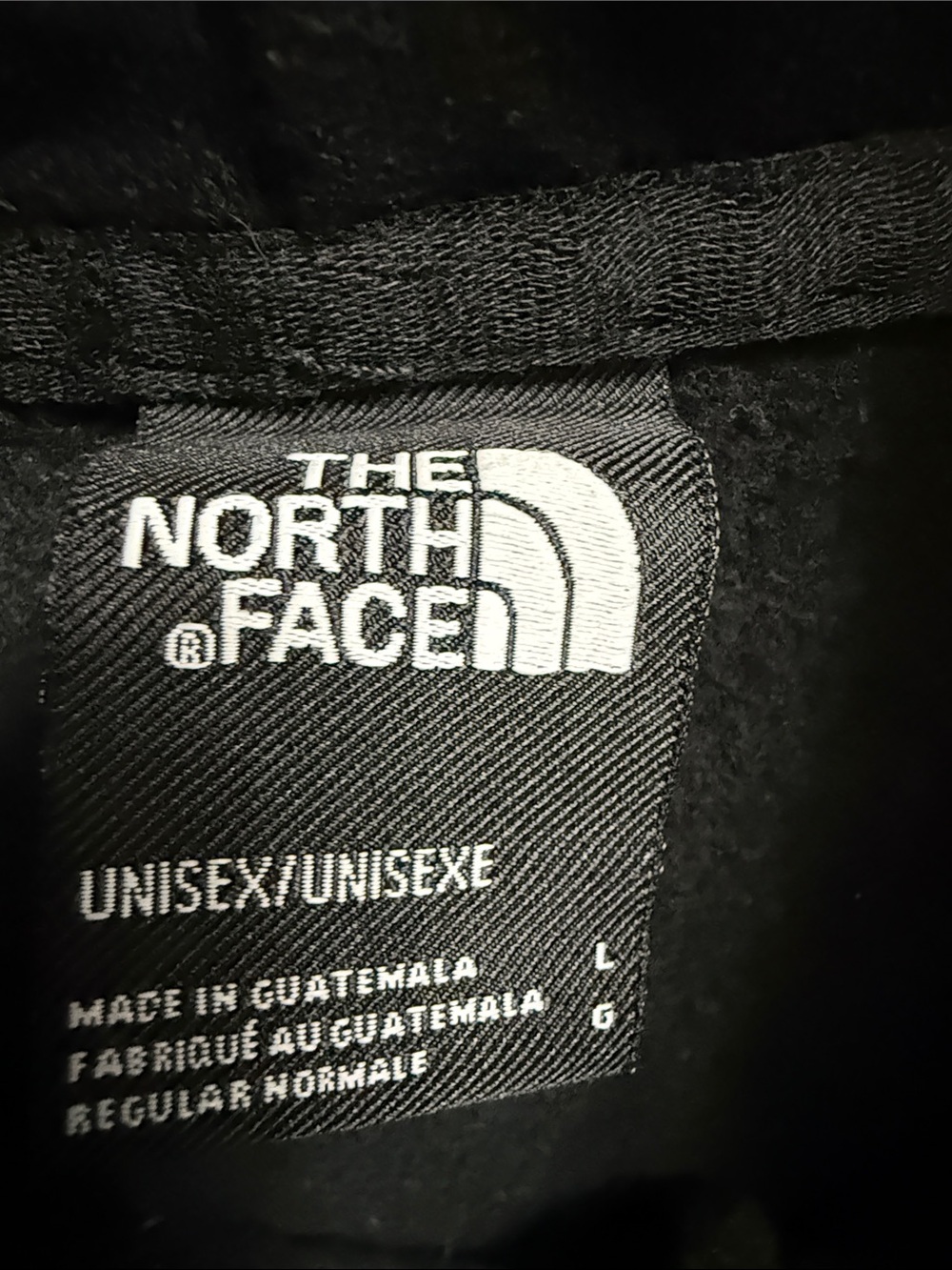 The North Face Black Hoodie with Pink Chest Logo - Picture 3 of 5